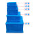 正方形塑料周转箱物流运输五金工具配件分拣箱储物收纳方箱大胶框 2号四分格 正方形塑料箱