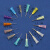 0.35-2.0胶水卡口针头点胶针头点胶机针头塑座针头工业针头 塑钢定做 1.28MM 粉红  18G(100个)
