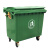 660L1100升户外垃圾桶大号加厚塑料垃圾箱工业室外环卫环保垃圾车 660L 定做料加厚绿色 无盖合金柄;