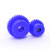 蓝色尼龙齿轮1模15齿-60齿电机凸台齿轮圆柱直齿轮塑料正齿轮 尼龙凸台 1模24齿 孔6