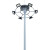 亮普洛 自动升降高杆灯20米15米18米25米30米广场车站码头服务区灯中杆灯18米杆+12头200W LED灯（自动升降）