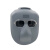 谋福（CNMF）电焊面罩头戴式脸部面具电焊面屏烧焊氩弧焊电焊眼镜 (灰色电焊面罩BX+黑+透明眼镜+绑带)