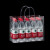 庄太太【21*19*14cm】PVC塑料透明手提袋礼品袋50个小礼物包装袋手拎袋子ZTT-9324B