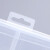 亚曌（YAZHAO）透明塑料收纳盒多格零件盒电子元件格子样品盒 大号加厚6格(3个)