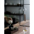 金格羽日式玻璃风铃 日式文字风铃实木玻璃和风礼物挂件茶室茶道 江户风铃()+铁架