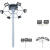 LED球场灯广场灯6米8米10米12米15米户外高杆灯路灯 8米市电A字臂100W