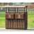 户外垃圾桶景区果皮箱创意公园小区分类环保垃圾箱仿古大号环卫桶 黄色咖啡色 金箍棒85*45*95