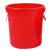 尚留鑫 加厚塑料水桶60L无盖红色圆桶大容量储水桶