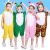 元旦儿童动物演出服幼儿园恐龙衣服小猪青蛙兔子老虎鼠熊表演服装 短袖老鼠 140