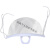 赛瑞佳口罩适用于专用厨师透明微笑厨房定制食堂塑料餐饮餐厅防雾口水飞 白色防雾试用1个(可循环使用)