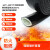 硅橡胶耐高温管防火隔热耐火软管油管电缆阻燃防火套管玻纤绝缘管 内经12mm/一米