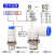气动360度高速直角气管接头KSL8-02 8-03 旋转直角快插弯头 KSL4-M5