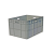 超大物流箱周转箱塑料长盒子仓库中转箱灰色养鱼养龟专用箱过滤箱 EU600*400*147 HDPP蓝色