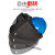 高空作业电焊帽式面罩配安全氩弧焊头戴式焊工卡扣全脸防护 插槽变光面罩+PE安全帽 编号16