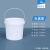 加厚水桶螺旋盖塑料桶圆桶五金配件周转桶带盖20升25L30公斤 4L螺旋桶-无盖