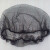 适用于一次性网眼帽圆帽发网黑色网帽头罩工厂参观头套透气厨房 蓝色100只/包