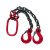 京棣工品 起重吊链 钢铁链 吊索行车吊车吊链 单位：个 1吨1米1钩 