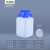 化科 实验室用加厚塑料瓶子方瓶 固体液体大口带内盖粉末分装 化工试剂瓶 大口方瓶500ml半透明配内盖12个
