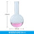 科睿才SY4069 平底烧瓶圆底烧瓶 圆形烧瓶 玻璃瓶 化学实验器材教学仪器 圆底烧瓶500ml（1个） 烧瓶