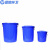 蓝鲸环卫 蓝色280L 大号加厚塑料水桶带盖圆桶储水桶大白桶蓝桶垃圾塑胶桶LJHW-9125