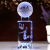 短云NBA球星水晶篮球摆件詹姆斯库里模型生日礼物给男朋友兄弟 詹姆斯升级充电七彩灯