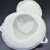 白色圆形防尘粉透气业车间头戴式尼龙面内海棉易呼吸口罩 加厚款俩包(二十个)