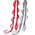 英耐特 户外登山带攀岩菊绳迪尼玛成形轻便菊花绳带速降耐磨扁带环 1.1米 红色