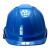 代尔塔 (DELTAPLUS）102106 安全帽 ABS工地防砸防撞男女安全帽 蓝色