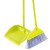 海斯迪克 gnjz-1234 塑料软毛扫帚 扫把簸箕组合套装 粉色（12套）