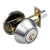 工霸（GONGBA）房门锁闭锁 钢拉丝色 通用型带钥匙 适用门厚30-50mm 1把