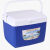 保温箱商用摆摊外卖餐箱子冰袋车载冰淇淋泡沫恒温冷藏箱冰桶 8升蓝色[送冰袋5个+冰板1个]