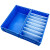 金固牢 KCzy-207 分隔式零件盒 工具收纳箱螺丝盒物料盒 蓝色小2号（400*117*90）