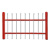 海斯迪克 HKL-1064 铁艺围栏防护栏 小区围墙别墅防护铁艺隔离栏 1.8*3m(1立柱+1网片)