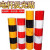 红白黄黑警示桩反光膜电线杆反光贴交通膜电力膜安全柱子 反光黄黑高度120cm长度1米