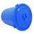 兰诗 YJ-E089 水桶 圆形塑料桶收纳桶大号水桶酒店厨房环卫物业垃圾桶 蓝色36升