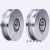 加厚45#钢U型钢丝绳滑轮/圆管轨道轮子/铁门槽轮/弯管轮/槽钢槽轮 160U槽宽20mm