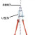 U型吊环吊钩起重卸扣高空座板U型卡扣高强度吊装拖车D形卸扣定制 M22/16毫米直径