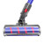 适用于适用V6V7V8V10V11吸尘器配件直管电动吸头软绒地毯地板刷头 戴1森V7V8V11直管蓝色