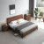 作木坊床 实木床1.8米双人床现代简约中式黑胡桃木婚床WS102 单床 1.8米