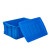 墨申塑料箱加厚工业车间周转箱分拣箱物流箱可加盖仓储塑胶筐定制 400-160箱 蓝色