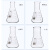玻璃三角烧瓶小口高硼硅锥形瓶50/100/150/200/250/300/500ml/100 三角烧瓶刷100ML