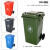 定制100120180240360超大号户外工业塑料垃圾桶小区塑料桶加厚 240B挂车