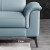 A家 真皮沙发客厅意式轻奢现代简约高档科技皮沙发北欧风家具DB2815 头层牛皮款(浅蓝色) 三人位+左贵妃(约2.69米)
