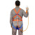 援邦 高空作业安全带空调安装专用保险带安全绳 五点式安全带（2米单绳带O型扣）