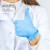 英科医疗 一次性防护手套 劳保实验工业清洁卫生多用途 蓝色S码 100只/盒