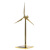 定制太阳能风机模型 金属风车旋转摆件 风力发电机模型 发电风车