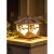 派普硕太阳能围墙柱头庭院墙头灯柱子室外防水别墅花园灯大门景观 古铜色 25CM 一灯三色带遥控