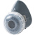日本重松防尘口罩单罐DR76DSU2K硅胶口罩原装进口可水洗U2K电焊防尘毒 升级：一套 标配