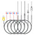 普力捷（PULIJIE）K型铠装热电偶电热偶WRNK-191可弯曲Pt100/E/J/T型温度传感器 直径3*300MM引线1.5米