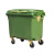 660升环卫垃圾桶大容量物业挂车专用超大垃圾桶户外小区大垃圾箱L 660L加厚带盖绿色